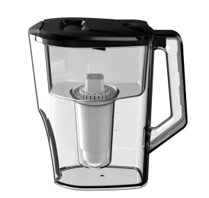 2.5L Compact Water Filter Pitcher BPA Free Alkaline Water Purifier Jug with 5 Stage Filter Cartridge for Home Office