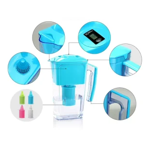 2.5L Home Use Activated Carbon Filtered Water Filter Pitchers Pot Jug Alkaline Water Filter Pitcher
