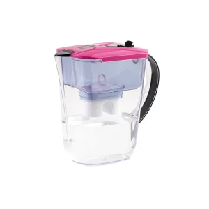 2.5L Household Alkaline Water Filter Jug Pitcher Plastic Bottles No Fluoride Purifier with Manual Power Source