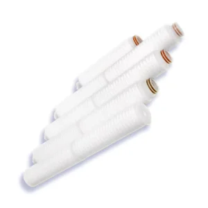 2.5×10 Pleated Poly Sediment Water Filter Cartridge Washable PE Polyester 5/10/20 Micron Targeted Household Sediment Removal
