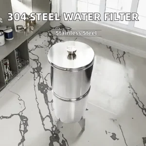 2.9 Gallon Gravity Water Filter System Countertop Activated Carbon Outdoor Water Filter Removes Chlorine