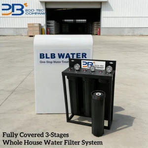 20*4.5 inch Three-stage BB Whole-house Water Filter System with White/black Fully Cover for Residential Hard Water/odor Removal