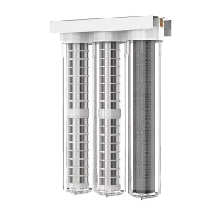 20 Inch 3-Stage Pre-Filter System Melt-Blown PP Sediment Carbon Block Filtration for Whole House Tap Drinking Treatment