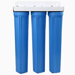 20 Inch Big Blue Home Water Filtration System 3 Stage 10″ x 4.5 Whole House Water Filter Water Treatment Machinery