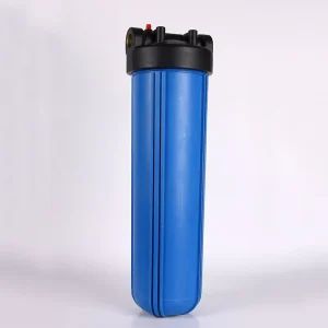 20 Inch Big Blue Water Filter Housing 1 Inch Inlet Outlet Plastic Brass Port Whole House Water Filtration System