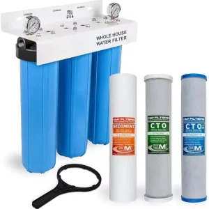 20 Inch Big Blue Water Filter Housing 1NPT Multi Stage High Filtration Efficiency for Well Tap Water Treatment Whole House