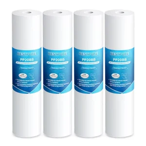 20 Inch Big Jumbo Blue 4.5 Inch Whole House Water Filter Cartridge Replacement PP Sediment Filter