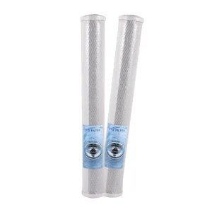 20 Inch CTO Filter Cartridge Block-Formed Sintered Activated Carbon 1/5 Micron Central Water Purification Removes Residual