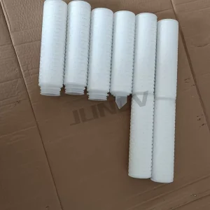 20 Inch High Flow Pleated Membrane Filter Cartridge 0.2 Micron Water Treatment Machinery