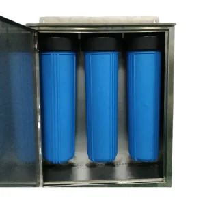 20 Inch Manual Portable Outdoor Whole House High Flow Eco-Friendly 3-Stage PP/CTO/GAC Stainless Steel Housing Filter Cartridge