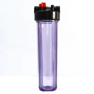 20 Inch Transparent Purple Filter Housing Pure Water Direct Drinking Water for Household and Industrial Use
