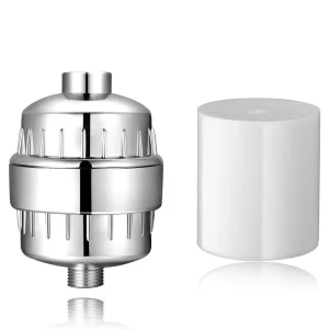 20 Stage Plastic Universal Household Bathroom Shower Water Filter KDF55 Activated Carbon Chlorine Removal 100 GPD Easy