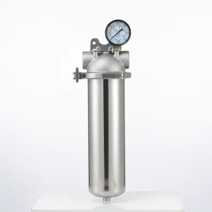 20-inch Household Whole House Water Filtration System 40 Micro Filter Large Flow Stainless Steel 15T Capacity Easy Installation