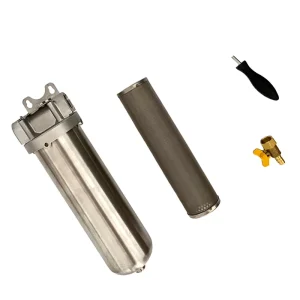 200℃ High Temperature SUS304 Filter Housing for Laboratory Use 20*4.5″ Water Prefilter