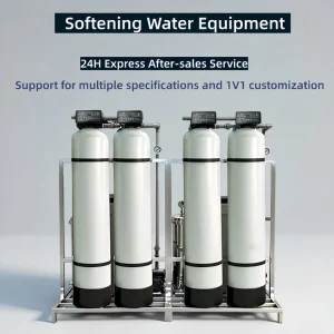 2000 L/H Automatic Industrial Water Softening Filtration System with Quartz Sand and Activated Carbon Filter Media