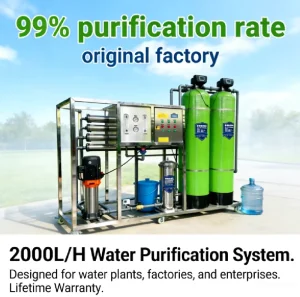 2000 L/H RO Drinking Water Purification System