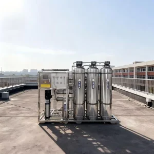 2000 L/Hour Industrial Water Treatment Machine Plant Water Purification Reverse Osmosis System with Pump and PLC