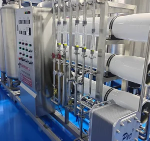 2000 L Stainless Steel EDI Reverse Osmosis Water Treatment Machine for Cosmetics Production