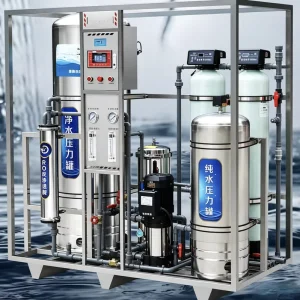 2000 Litres/Hour Salt Water Reverse Osmosis System with PLC and Pump for Domestic Drinking Water