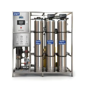 2000L H Industrial RO Water Treatment System with Quartz Sand & Activated Carbon Filtration Water Purifier Machine