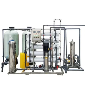 2000L/H RO Water Purifier Machine Seawater Desalination System with Pump Bearing 220V Softener for Domestic Use