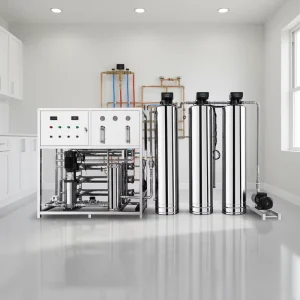 2000L/H RO Water Treatment System Reverse Osmosis High-Flow Water Softener with Pump 500L Home Use