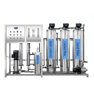 2000L/H Two-Stage Reverse Osmosis Water Treatment Equipment Commercial Automatic Industrial Water System