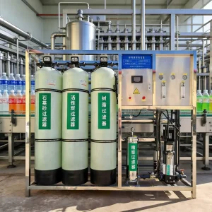 2000LPH Factory Direct RO Water Treatment System 2 Stage Pre-Treatment for Beverage Juice and Soft Drinks Factory