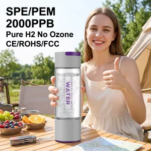 2000PPB Hydrogen Water Bottle Generator SPE PEM Tech Portable Hydrogen Water Ionizer H2 Maker Machine Factory