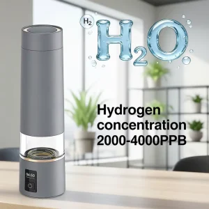 2000ppb 4000ppb H2 Rich Water Rechargeable Portable Hydrogen Rich Generator Water Bottle