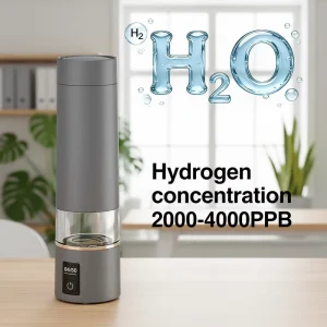 2000ppb 4000ppb Portable SPE PEM Water Electrolysis Hydrogen Rich Generator Water Bottle