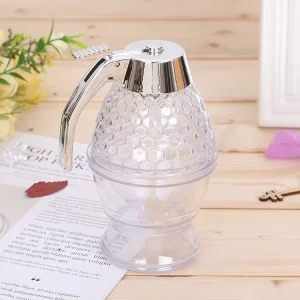 200ml Plastic Drip Honey Syrup Dispenser and Storage Jar for Jam and Ketchup