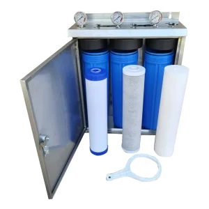 20Inch Three Stage Big Blue Stainless Steel Whole House Water Filtration System Water Filter Housing