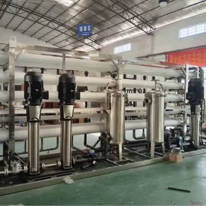 20T RO Water Treatment Plant with PLC, Pump, and Engine, 20000L/H, Pure Water and Wastewater Recycling System