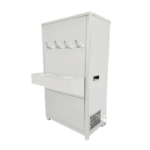 220 240V Electric Stainless Steel Public Freestanding Hotel Instant Cold Water Dispenser 18 30L Capacity 2 Stage Filtration NSF