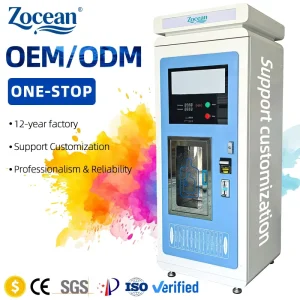 24 Hours Automatic Pure Water Vending Machines Cold Water Vending Machine New Model with Anti Theft Anti Vandalism Design