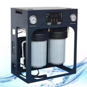 2400 GPD 400 L/H Automatic Commercial Stainless Steel Reverse Osmosis Pure Water Machine for Hospital and Laboratory Use