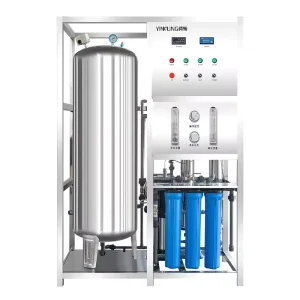 250 LPH Commercial Tap Water Reverse Osmosis PLC Pump Stainless Steel Engine Filter Purifier Treatment System