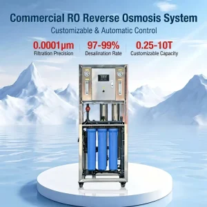 250L 500LPH Reverse Osmosis Water Filter System with 1 Year Warranty for Home Use & Hotels Water Treatment Machinery