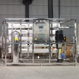 250L H Double 2 Stage RO Water Purifier Machine+EDI Module Ultra Pure Water Purification Treatment System EDI Equipment