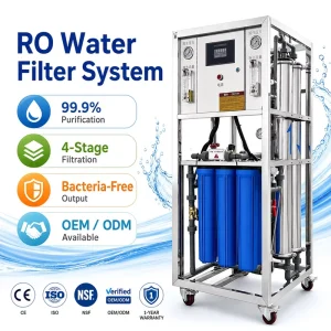 250L/H Mini Commercial Drinking Water Reverse Osmosis Treatment and Filtration Unit