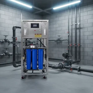 250LPH 1600GPD Direct-Flow RO Water Treatment Unit for Borehole and Brackish Water