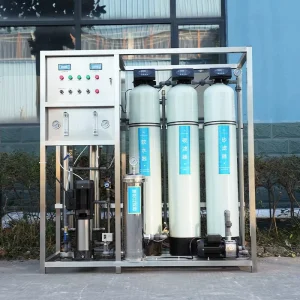 250LPH 500LPH Stainless Steel Pure Drinking Water RO Reverse Osmosis System Industrial Water Treatment Plant PLC Control Motor