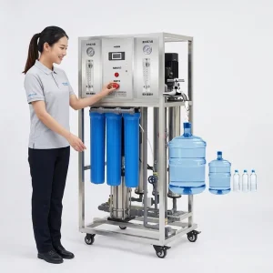 250LPH Commercial RO Reverse Osmosis Water Treatment System Pure Drinking Water Filter Machine with TDS Monitor