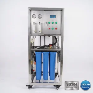 250LPH Mini Commercial RO System for Drinking Water Treatment in Restaurants and Offices
