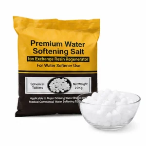 25KG Water Softening Salt Tablets OEM Bulk Supply with 1000L/Hour Productivity for Water Treatment Equipment