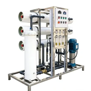 25T Commercial Stainless Steel Reverse Osmosis Water Filtration System with Pump and PLC for Bitter Salty Water