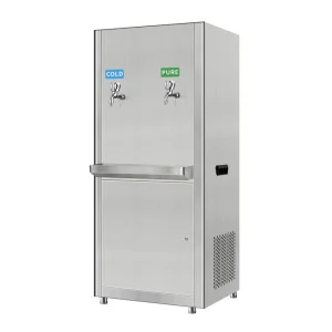 2HB Stainless Steel Freestanding High-Capacity Hot and Cold Water Purifier Dispenser for Offices and Schools