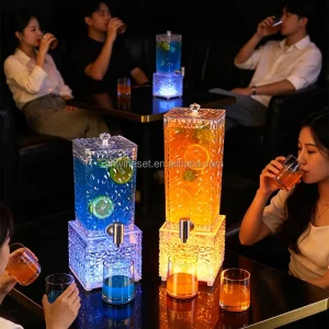2L 3L Colorful LED Draft Beer Tower Beverage Juice Drink Beer Dispenser