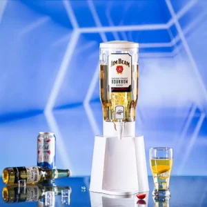 2L LED Ice Tube Beer Tower Dispenser Draft Beer Tower
